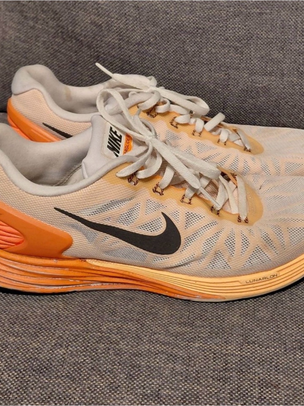 Nike Men’s Athletic Shoes - White & Orange